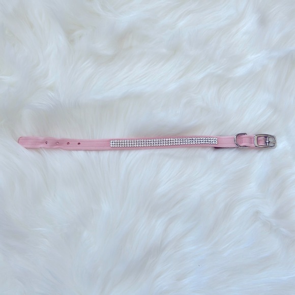 Susan Lanci 3 Row Pink Giltmore Collar - Picture 1 of 2